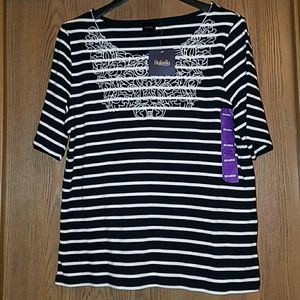 Rafaella striped top (3 for $25)
